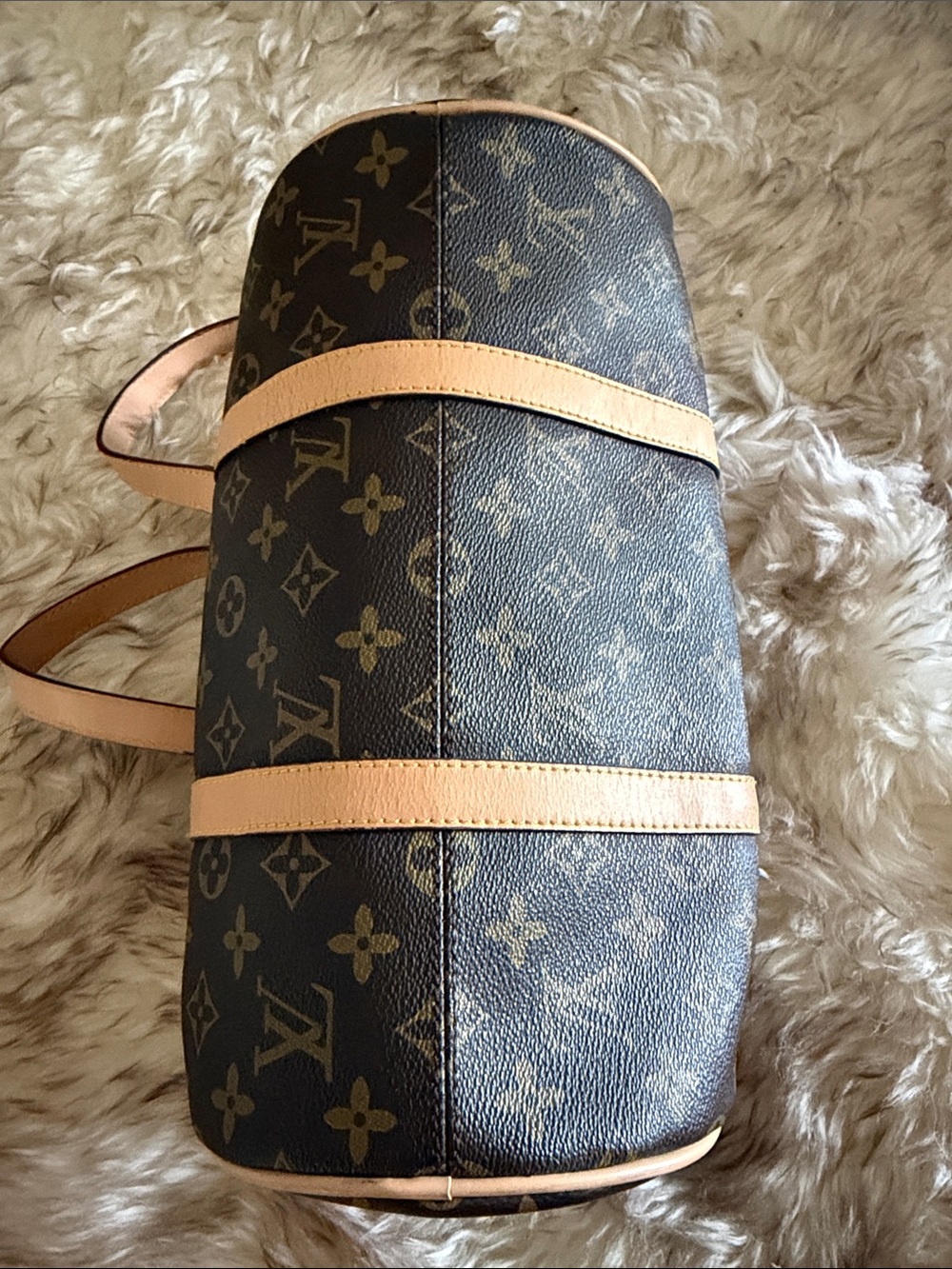 Copy- dupe LV Monogram Papillon fashion handbag leather fun purse zipper bag - Picture 8 of 9